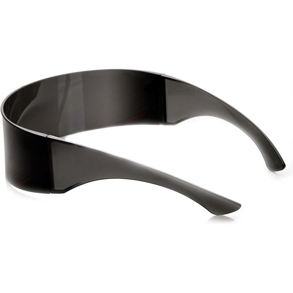 80'er Futuristiske Cyberpunk Cyclops Visor Solbriller med
