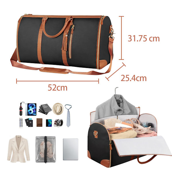 Business Suit Travel Foldable Bag Brun