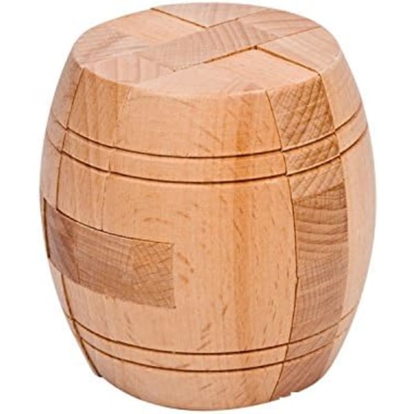 Vuxen handgjord pulverhink träpussel vuxen interlocking 3D