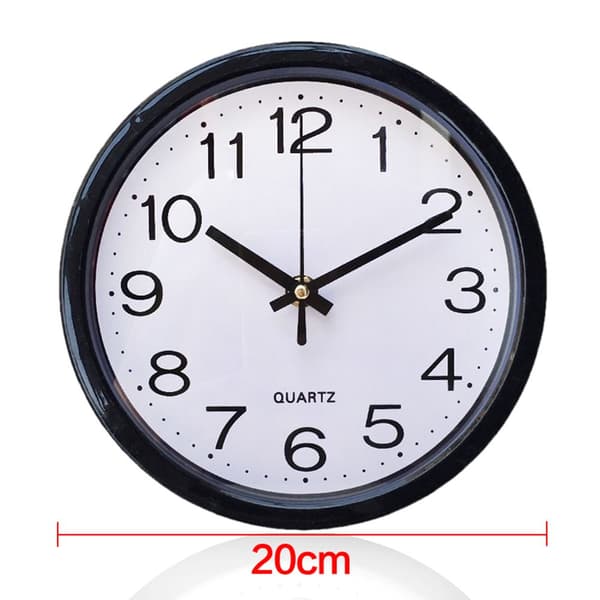 Rund Väggklocka 8 tum 20 cm VIT-FA- white