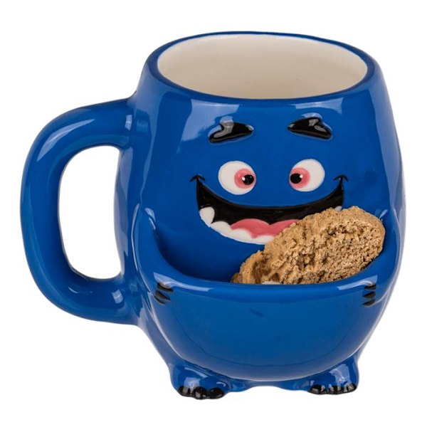 Kakmugg / Mugg med Fack för Kakor - Monster 450 blue