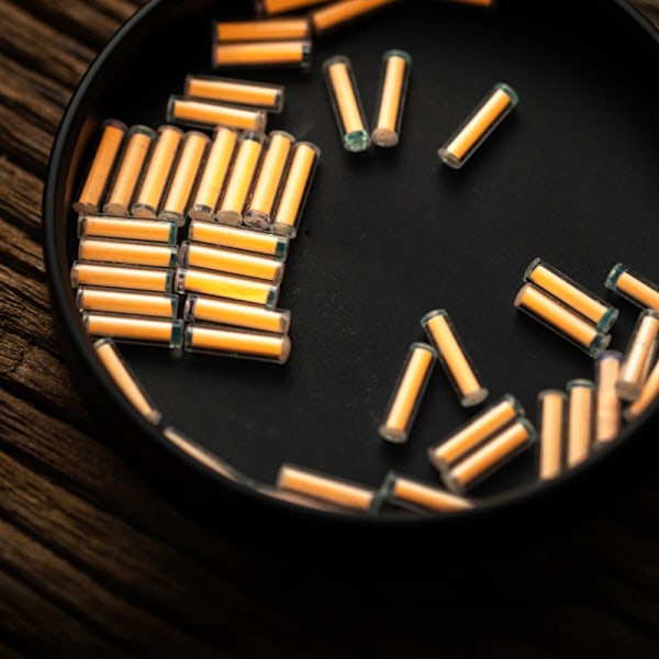 Självlysande nödljus utomhus EDC med tritiumgasrör 12mm orange