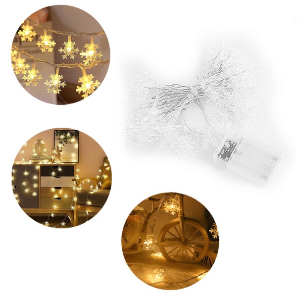 Led-lumikidekoratiivinen valosarja jouluun