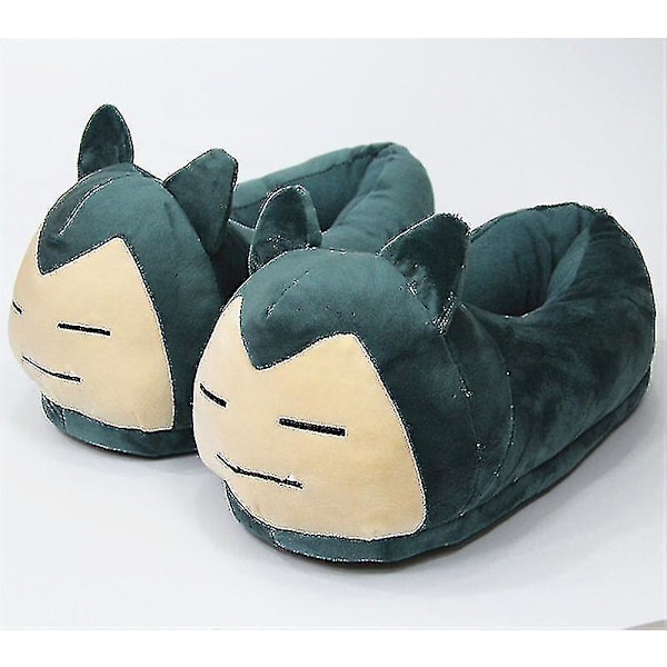 Snorlax Talvitossut Hauskat Unisex Aikuisten Täytetyt Plyysikengät Sisätiloihin EU35-42