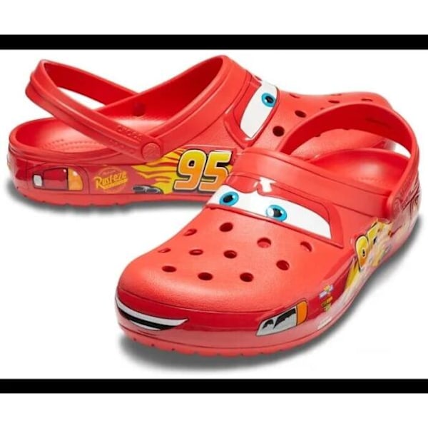 Crocs Lightning McQueen - Blixten McQueen ulkokäyttöön tarkoitetut tohvelit 41