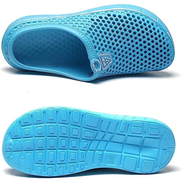 Unisex Træsko Casual Toffler Hurtigtørrende Sandaler Lyseblå Light blue 40