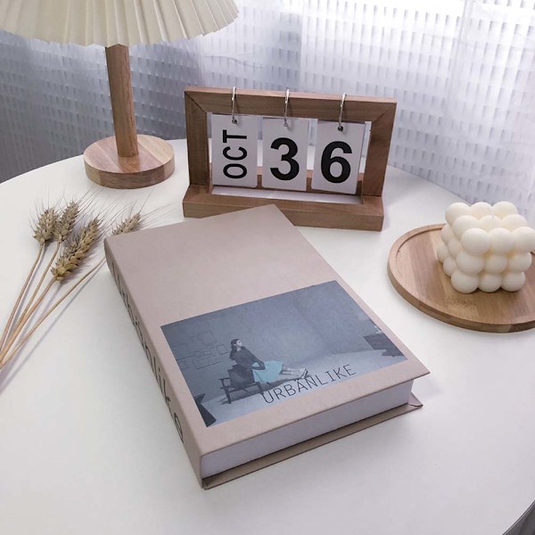 Engelsk sammenklappelig falsk bog Sammenklappelig fotografi rekvisit Bogdekoration til restaura Folding 889