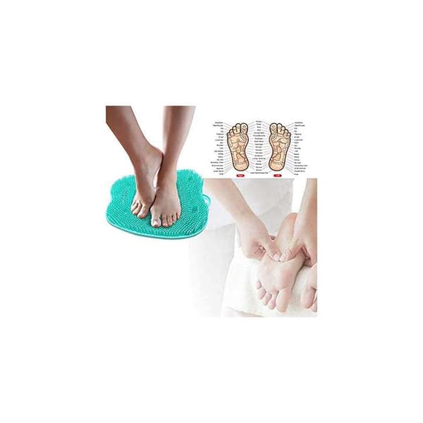 Fotmassageplatta, fotskrubbborste, fotmassagedusch-FA-