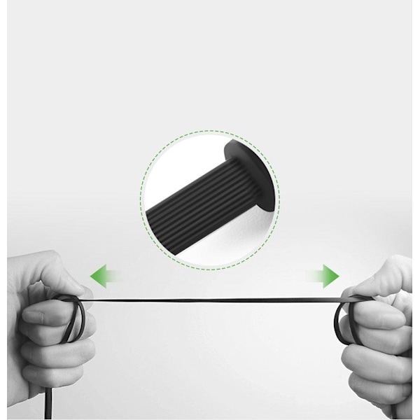 Ugreen 1m 3,5 mm AUX Lydkabel Tangle-Free Sølv