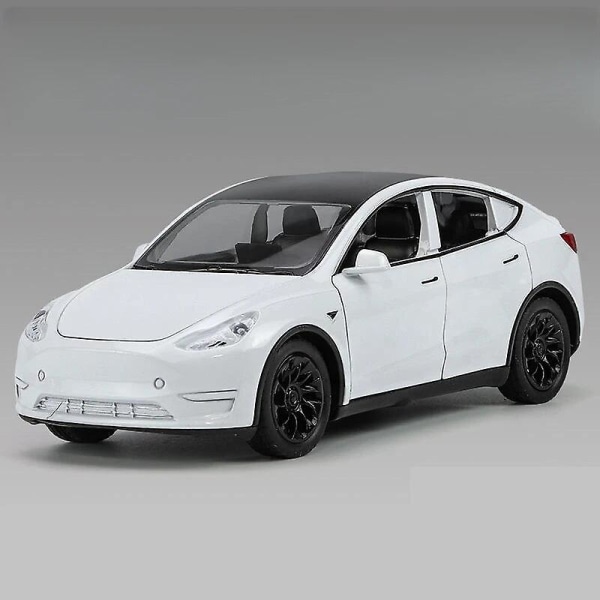 1/32 Tesla Model Y SUV Leksaksbil Modell Diecast Legering Metall Miniatyr Ljud & Ljus Dra Tillbaka 1:32 Samling Present Till Pojke Barn Tesla Model Y3