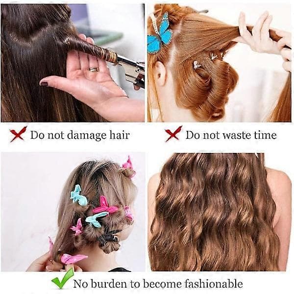 20 bløde skumhårruller til kvinder - Fleksibelt blåprikket styling sæt-FA-