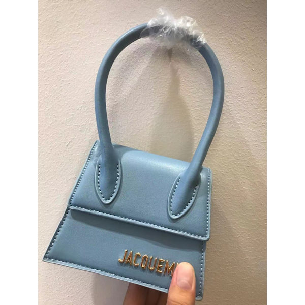Dam Handväska Axelväska Small Bag Ins Portabel Crossbody-väska Plain blue