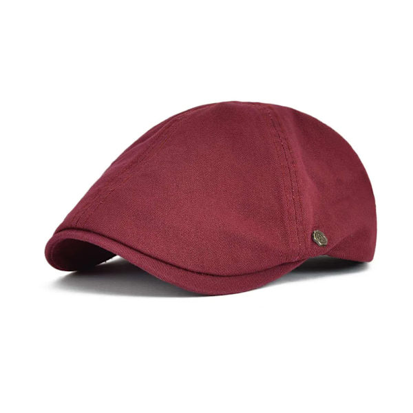 VOBOOM Röd Sommar Bomull Platt Cap Murgröna Kepsar Män Kvinnor Burgundy Newsboy Cabbie Chaufför Enfärgad Casual Camouflage Basker 063 Army Green