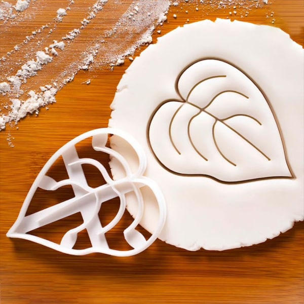 4 stk Cookie Embosser Mold Biscuit Mold Agave Ivy