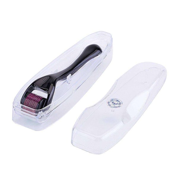 Hudrulle - Microneedling - Stimulerer huden - Hudroller black