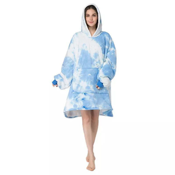 Coozy Mega Hoodie Ljusblå