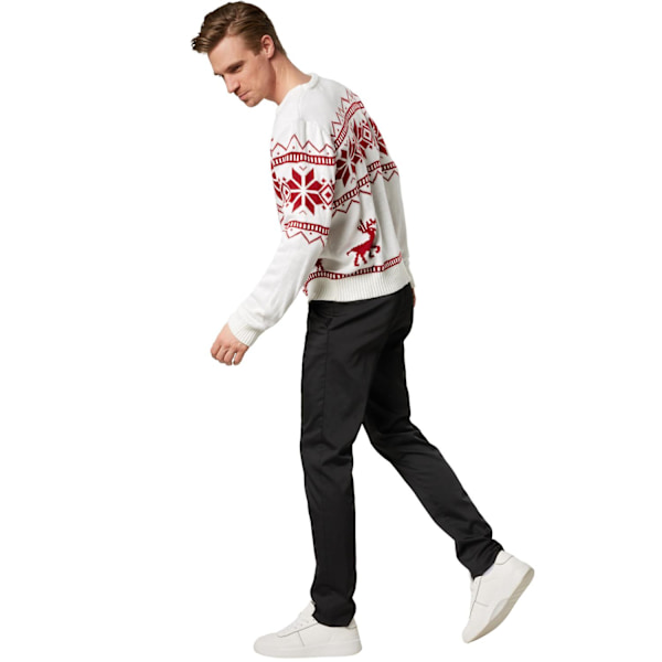 tectake Julgenser Vinterland hvit-rød White S