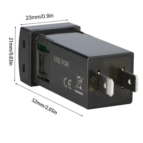 Tehokas lataussovitin 12V/24V matkapuhelinlaturi, tukee PD30W Type-C ja 18W USB-latausta puhelimille ja tableteille, sininen-FA-