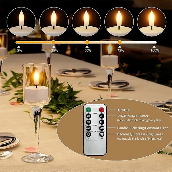 Easter Sale! High Quality Rechargeable Flameless Tea Lights with Charging Base 6pcs Battery Operated Tea Lights-XM4-