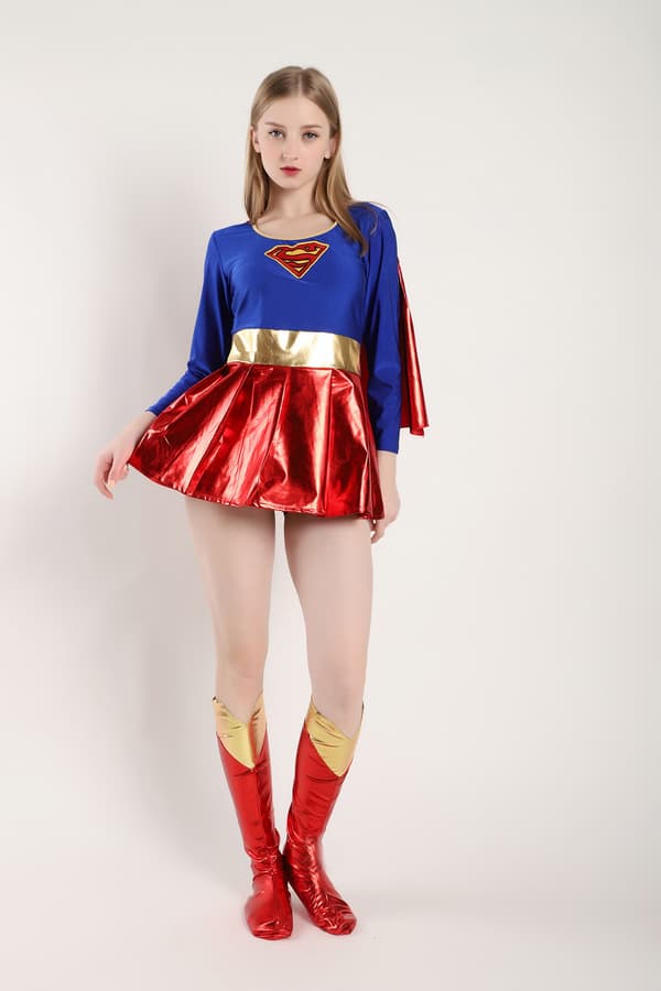 Supergirl-klänning för TV-program för kvinnor-FA- XL
