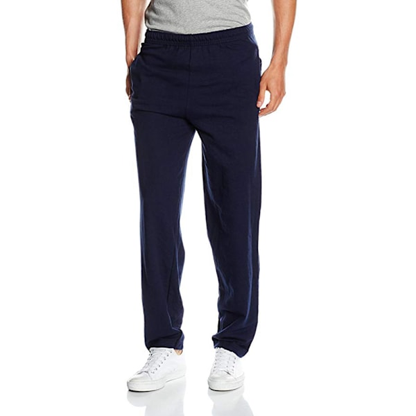 Fruit Of The Loom Herr Lättvikts Joggbyxa / Joggingbyxor S Mörkblå Deep Navy S