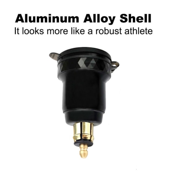 Motorcykel Aluminium DIN Hella Stik Dobbelt USB Hurtigoplader Adapter-FA3- A9