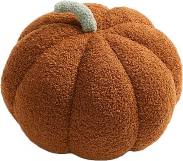 Græskar Plys Pude - Brun Thanksgiving & Halloween Dekorativ Sofapude-FA-