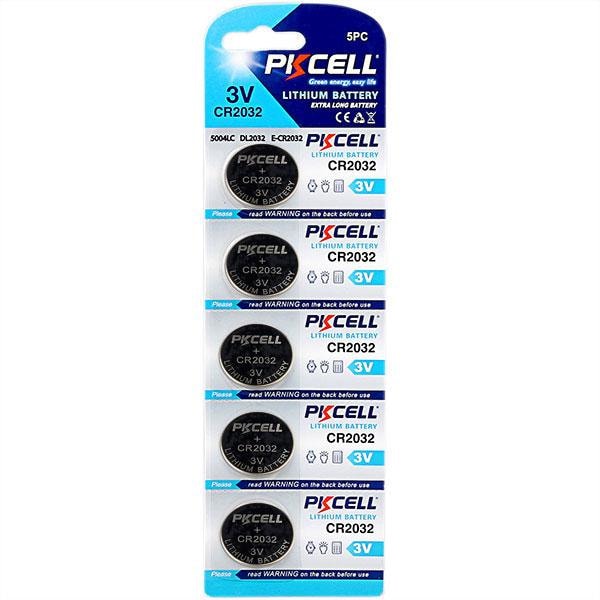 Batteri CR2032 20-pack PKcell (4x5pack) 10 silver