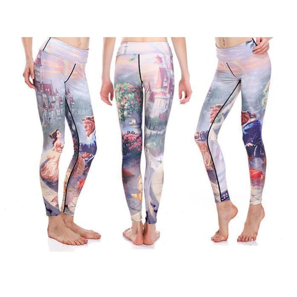 Kaunotar ja Hirviö Leggingsit Monivärinen multicolor XXXL