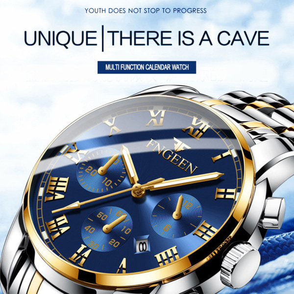 Herrklockor Vattentät Quartz Analog Sports Luminous Watch A