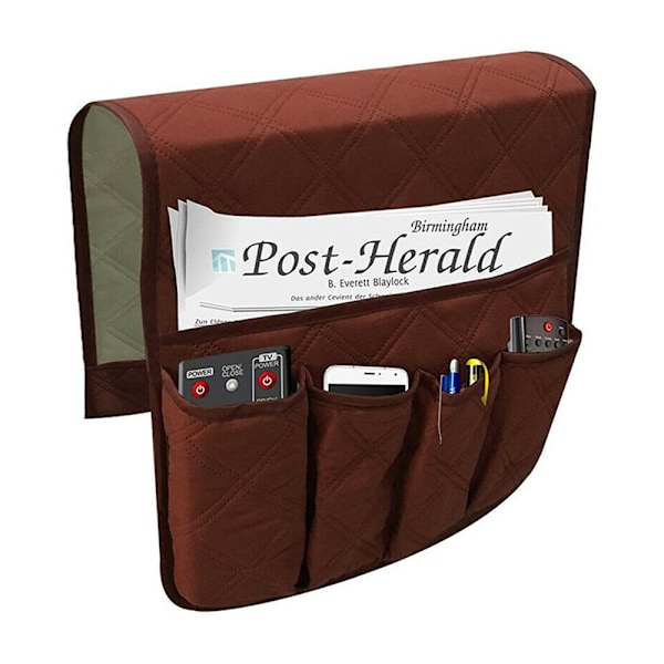 5 ficks Sofa Armlæn Organizer Kopholder Bakke Stol Opbevaring Kaffe Coffee 35inch/90cm*13inch/34cm