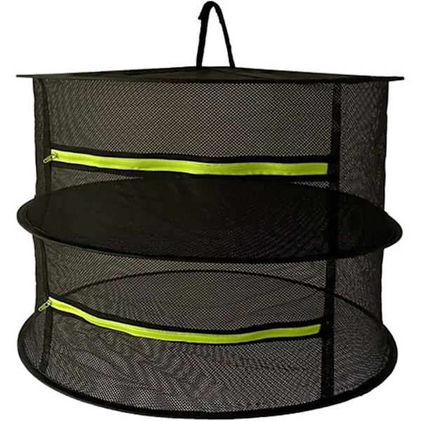 Tørrenet med lynlås 2 lag Sammenklappelig 61 cm x 61 cm x 38 cm B