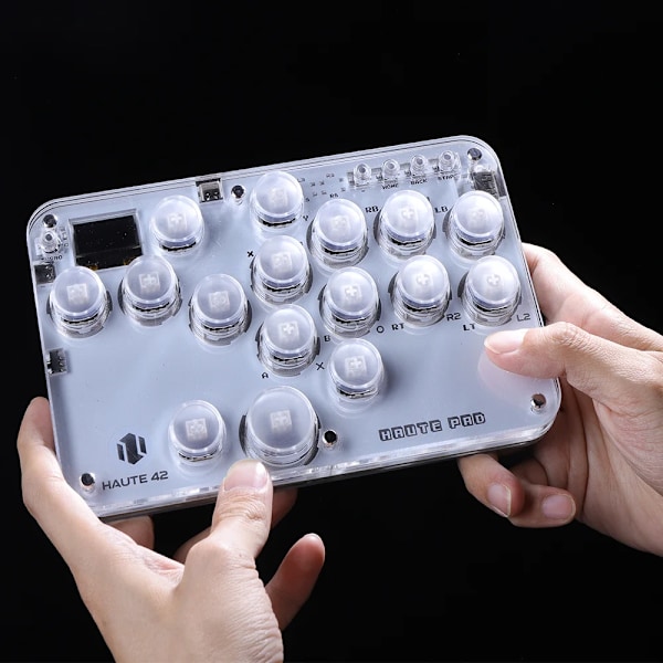 Haute42 Gamerfinger Hitbox Controller Arcade Joystick Street Fight Stick Arcade för PC /Ps3/ Ps4 /Switch Mini Hitbox Tangentbord G13 With RGB