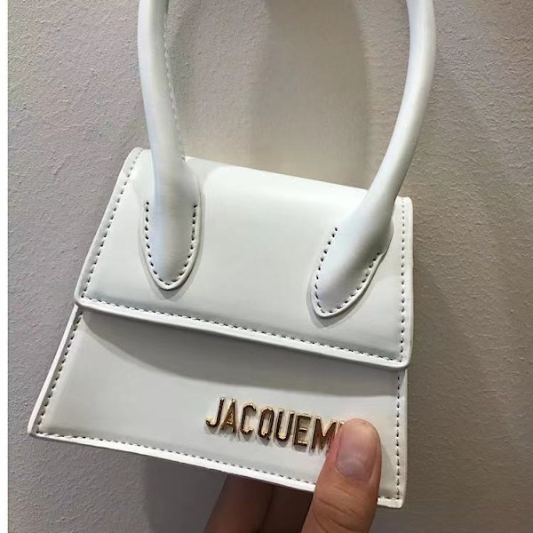 Dam Handväska Axelväska Small Bag Ins Portabel Crossbody-väska Crocodile pattern White