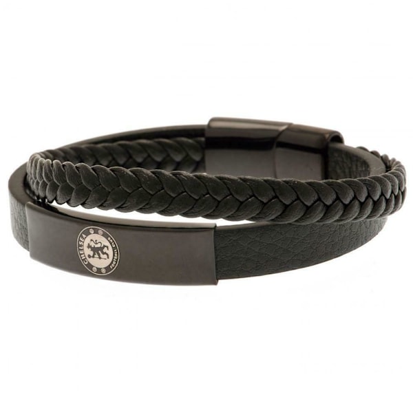 Chelsea FC Læderarmbånd One Size Sort One Size Black