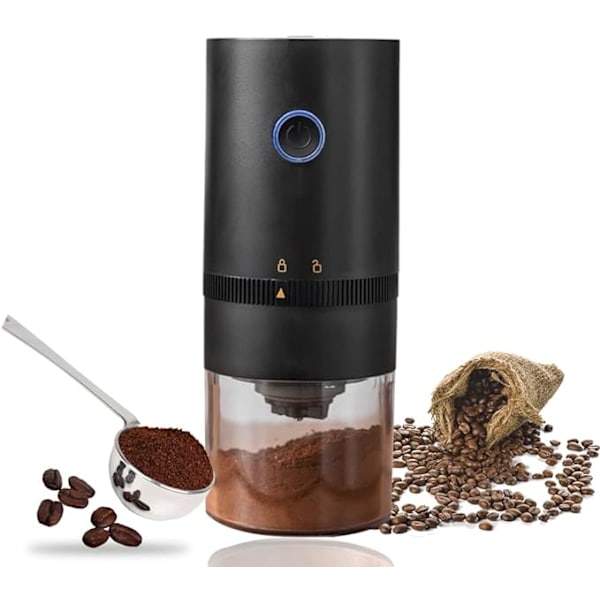 Liten burr kaffekvarn Elektrisk kaffebladskvarn Bärbar