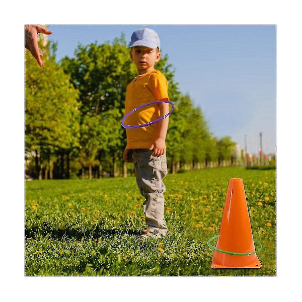 26 st Plastkoner Ringkastning Combo Set Utomhus karnevalspel Vuxna Födelsedagsfest Kasta tillbaka