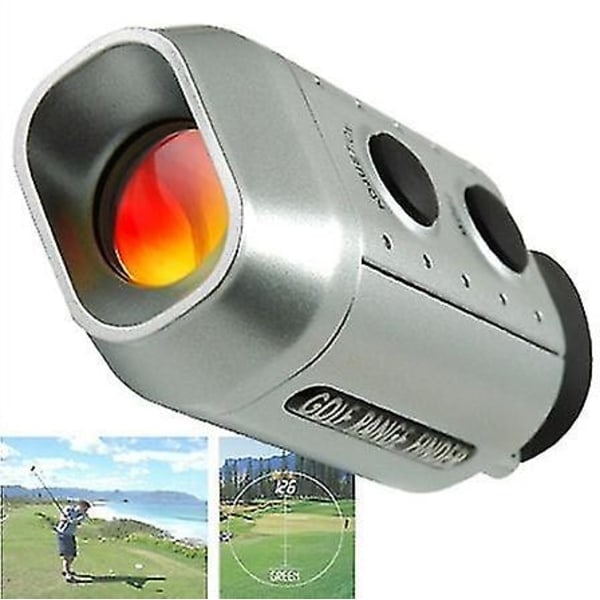 Golf-etäisyysmittari 1100 jaardia / 1000 m, ammattimainen metsästysalueen etäisyysmittari 6x/7x suurennos, USB-lataus ja Ip54 tangolle lukitusta varten, Dist.