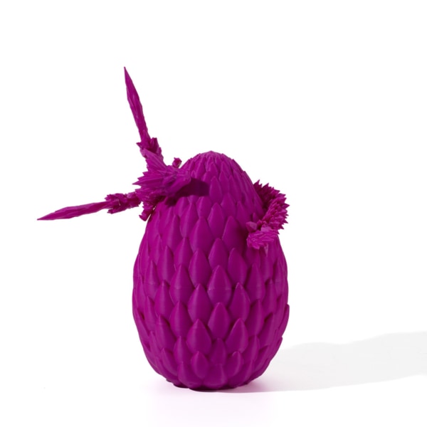 3D-trykte flyvende drager egg sett ornament sjarmerende mote dekorativ modell for gutt jente kvinner menn Purple