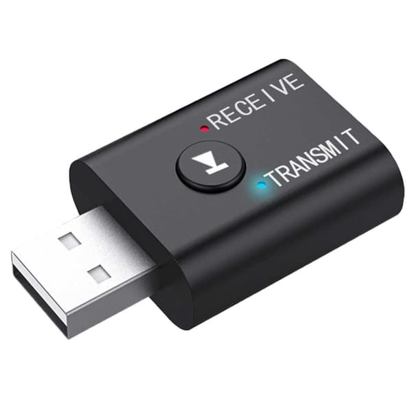 Bluetooth-adapter sender/mottaker for trådløs musikk 3,5 mm AUX svart-FA-