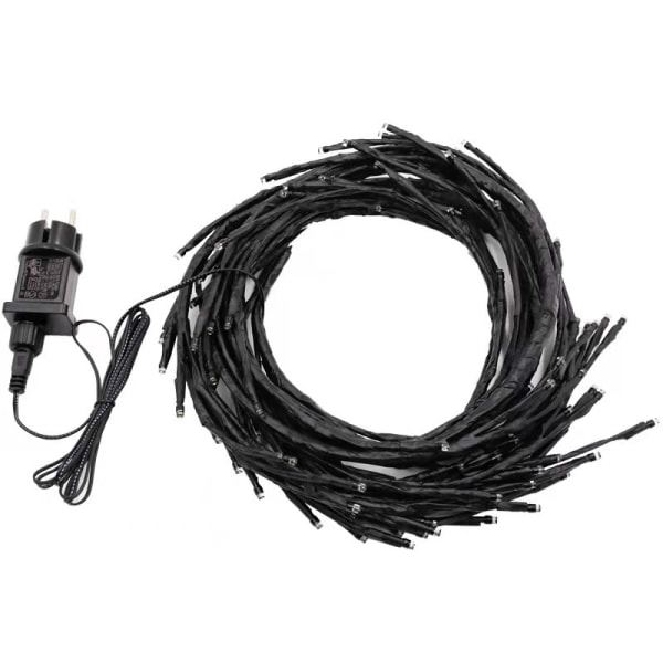 Hemgjord LED-gren rottinglampa - varmt ljus