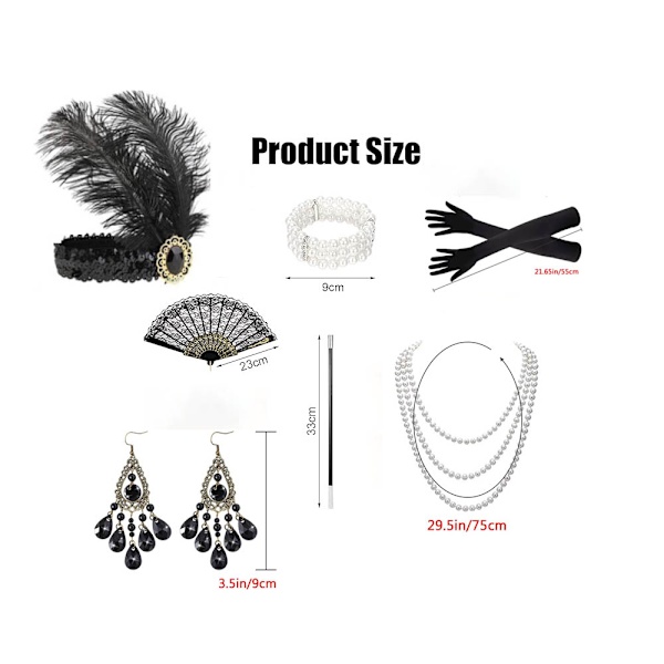 20s Accessories, 1920s Costume Women's Set-FA-