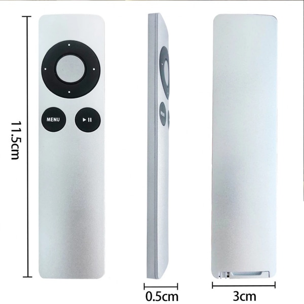 Ny ersättningsfjärrkontroll passar för Apple TV 1 2 3 A1427 A1469 A1378 A1294 MD199LL/A MC572LL/A MC377LL/A MM4T2AM/A MM4T2ZM/A Mac musiksystem