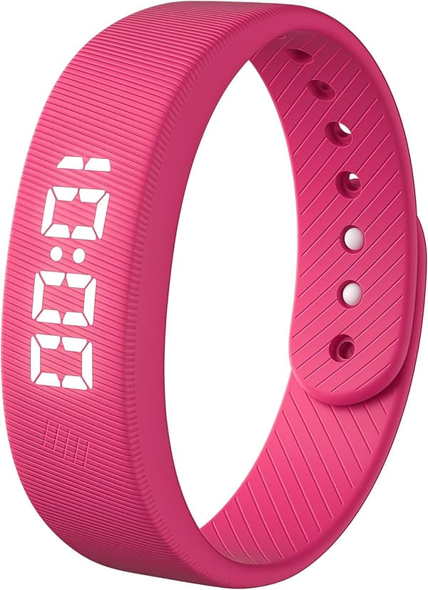 2026 Vibrating Alarm Band for Deep Sleep - Silent Alarm Clock Bracelet, Has multiple functions and is rechargeable.-FA- pink