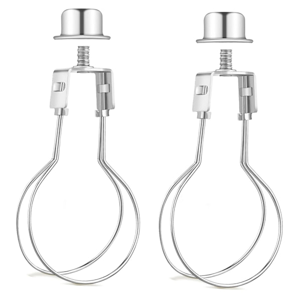 Lampskärm Harphållare Adapter Kit - 2-pack (Silver)-FA-