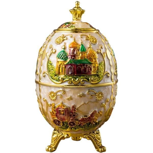 Fabergé-ägg, Fabergé-ägg Imperial Fabergé-ägg Påskägg Handmålade emalj Fabergé-äggslåda Tandpetarehållare