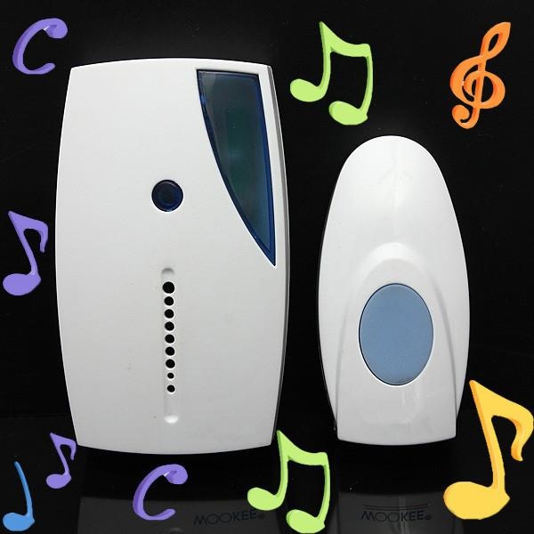 Dörrklocka, Vit Bärbar Mini LED 32 Melodier Musikalisk Ljud Voi