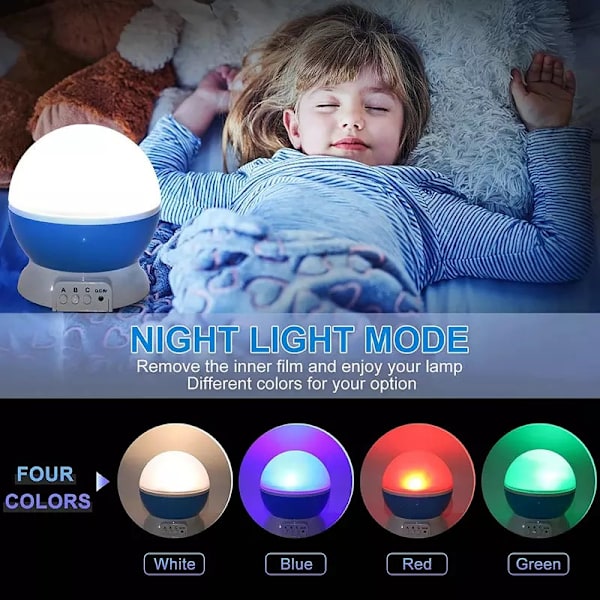 Nattlampe med stjernehimmel