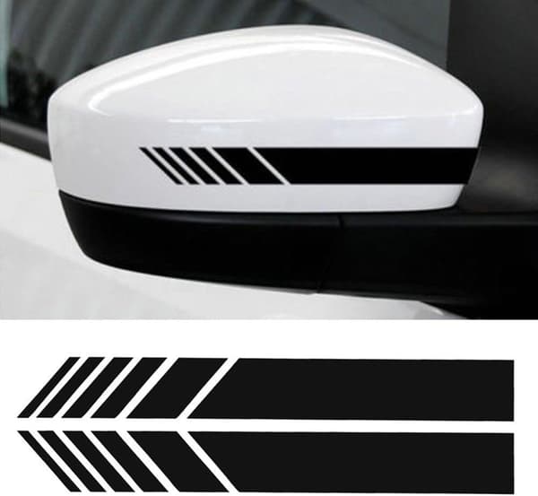 2 stk. bilspejlsticker dekor DIY bilkarosseri sticker sidestribe-FA-