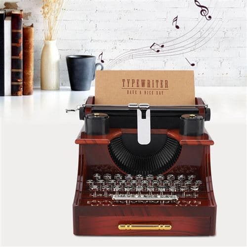 Mekanisk speldosa i vintagestil med Dr-FA-